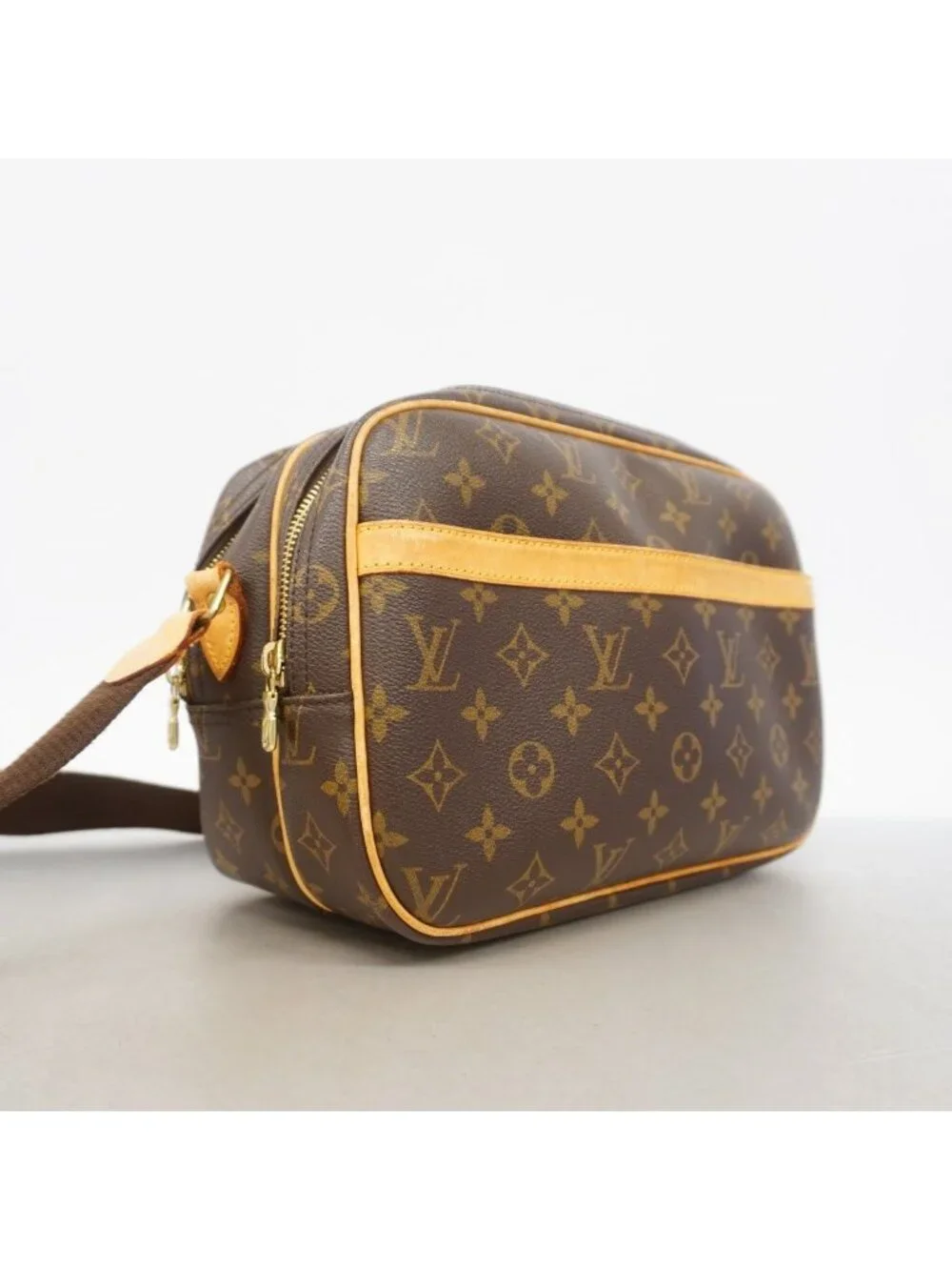 Louis Vuitton Shoulder Bag Monogram Reporter PM Brown